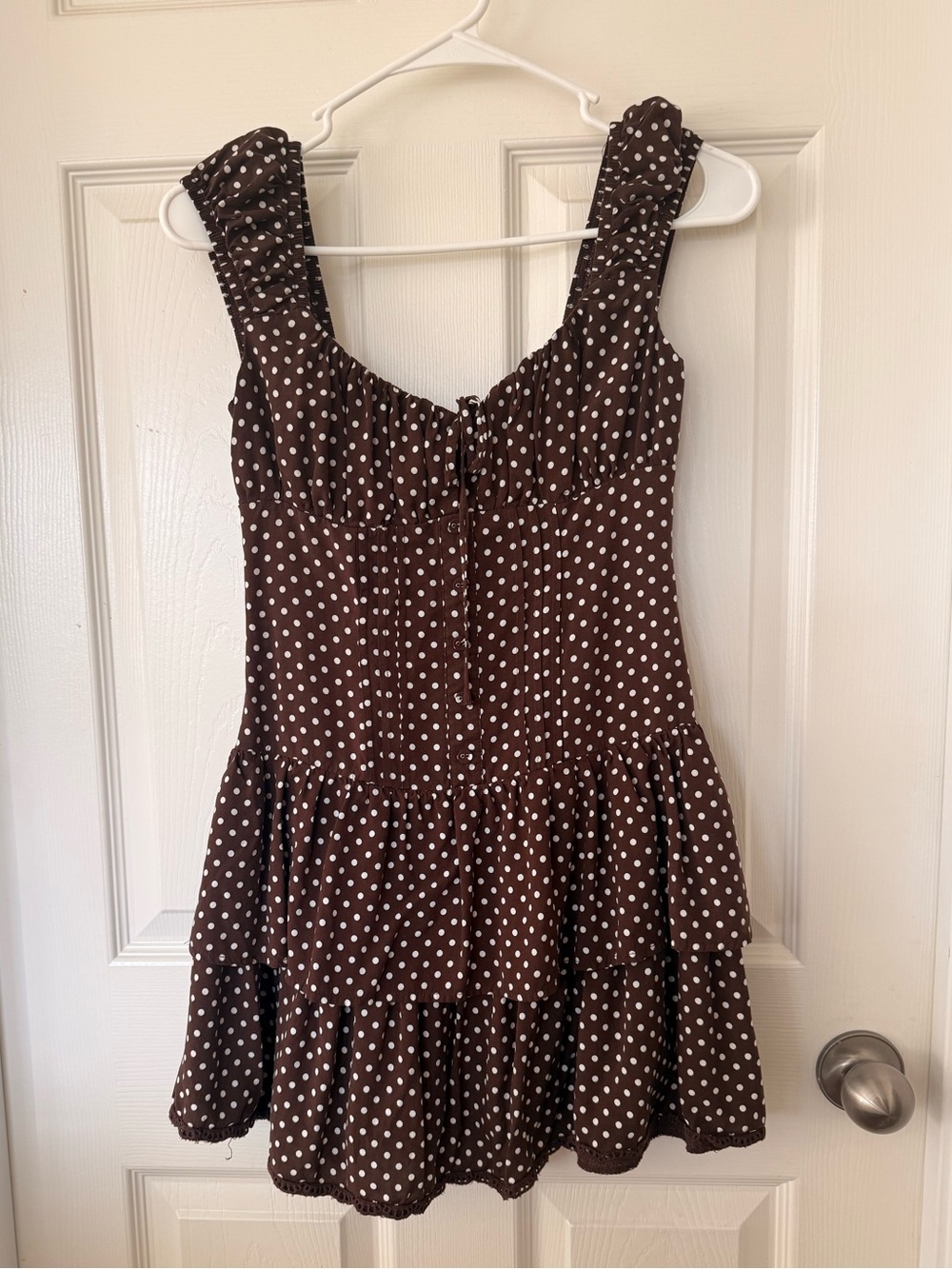 Wild Fable brown polka dot dress